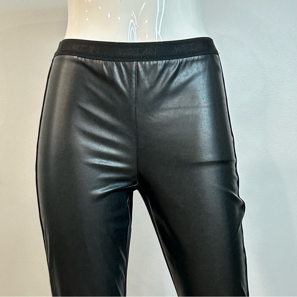 Marc Cain 50/50 Faux Leather & Stretch Fabric Joggers - Picture 4 of 13